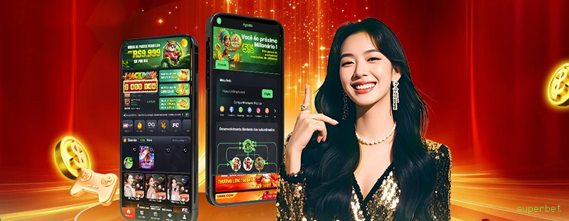Aplicativo móvel superbet para iOS e Android